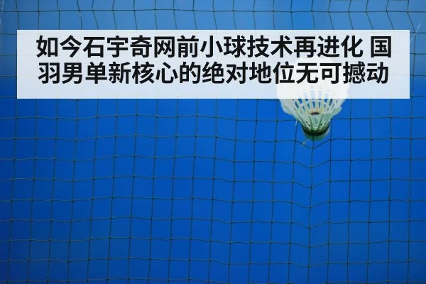 如今石宇奇网前小球技术再进化 国羽男单新核心的绝对地位无可撼动